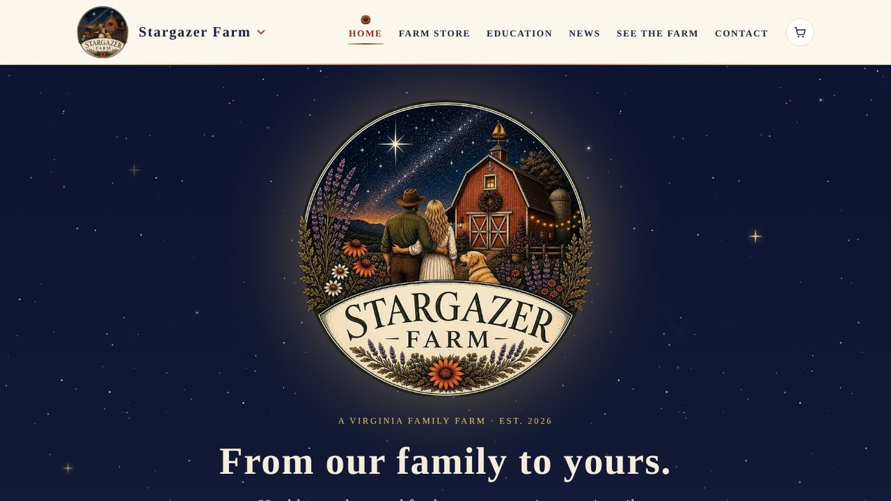 Stargazer Farm website